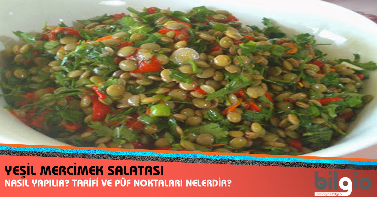 Mercimek Salatası Tarifi Mercimek Salatası Tarifi