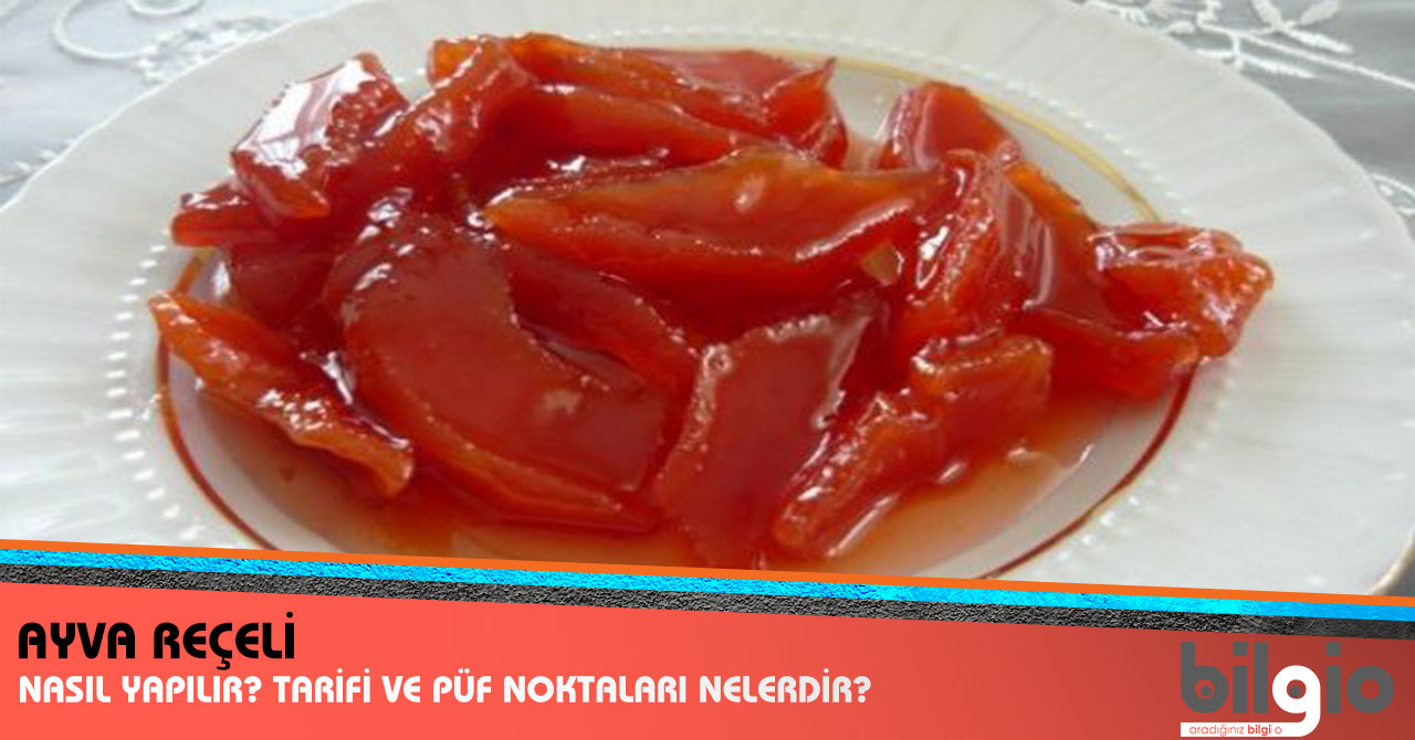 Ayva Reçeli Yapılışı Ayva Reçeli Yapılışı