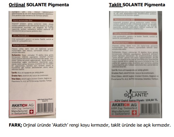 Solante güneş kremi sahtesi nasıl anlaşılır