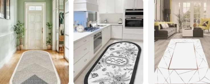 Küçük mutfak için makinede yıkanabilir halı önerileri