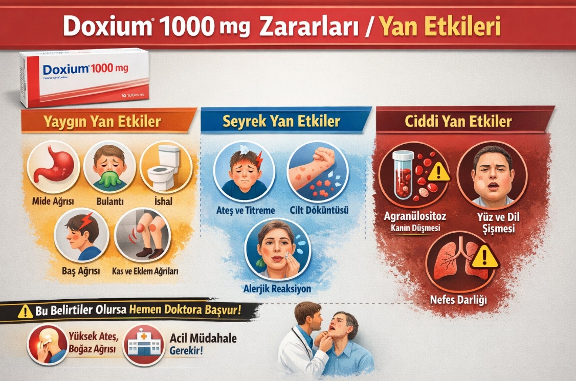 Doxium 1000 mg zararları