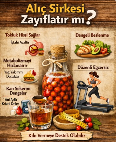 alıç sirkesi zayıflatır mı