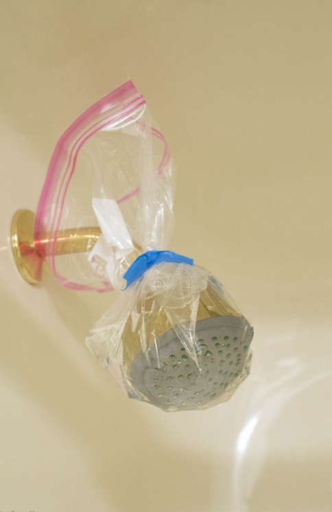 poşetle duşakabin temizliği